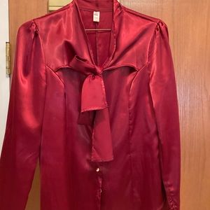 Burgundy blouse